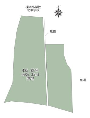 天理市櫟本町：土地 間取り図