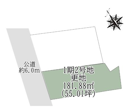 桜井市三輪１期２号地：土地 間取り図
