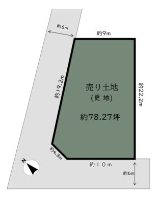 奈良市神功3丁目:土地 間取り図