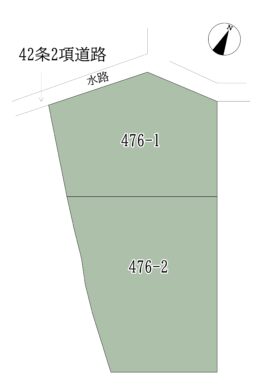 奈良市敷島2丁目：土地 間取り図