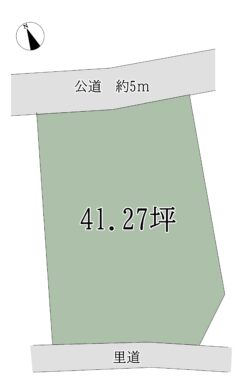 奈良市平松3丁目：土地 間取り図