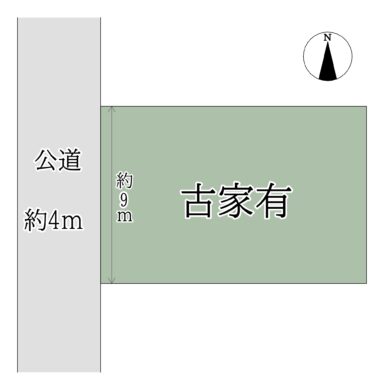 天理市岸田町：土地 間取り図