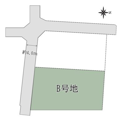 奈良市あやめ池南8丁目B号地：土地 間取り図