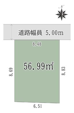 天理市川原城町：土地 間取り図