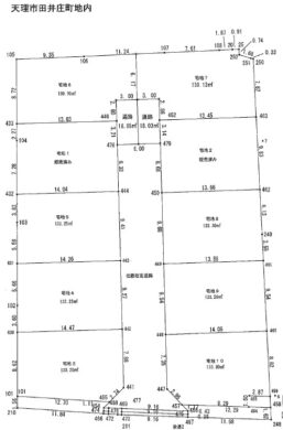 天理市田井庄町８区画：土地 間取り図
