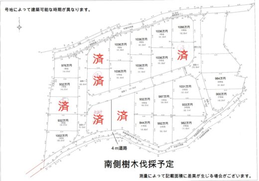 天理市石上町1・2・10号地：土地 間取り図