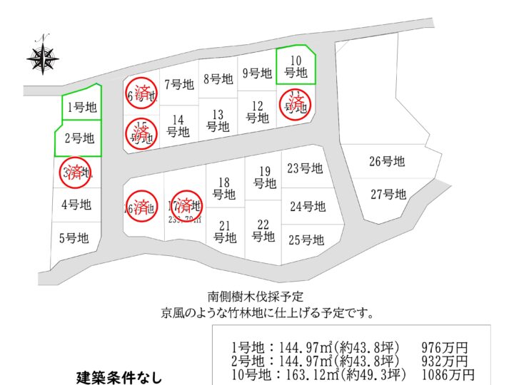 天理市石上町1・2・10号地：土地