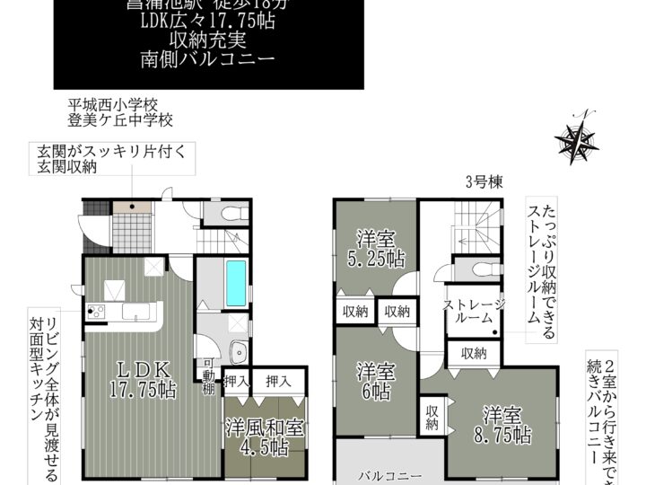 奈良市朝日町7期1～5号棟：新築戸建