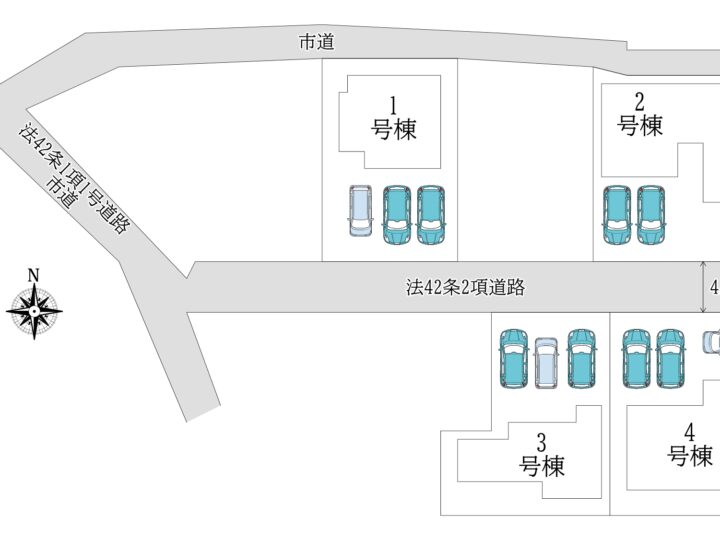 奈良市肘塚町1～4号棟：新築戸建