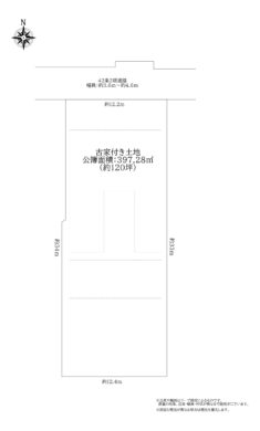 天理市富堂町：土地 間取り図