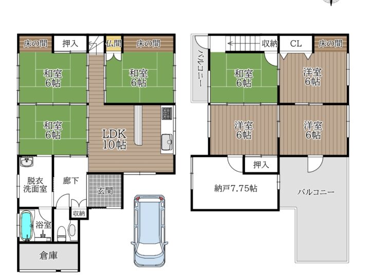天理市新泉町：中古戸建