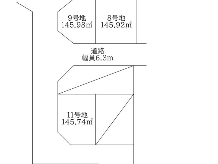 橿原市縄手町8・9・11号地：土地