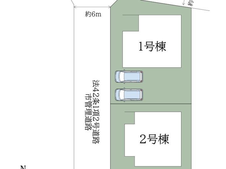 天理市富堂町23-1期1・2号棟：新築戸建