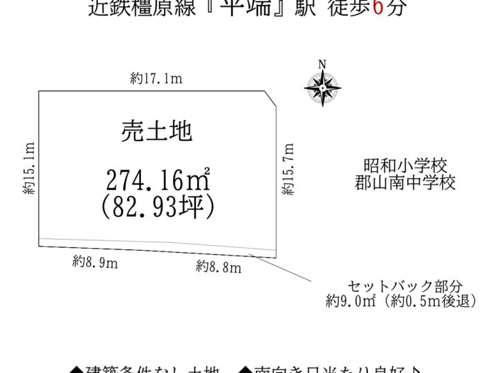 大和郡山市額田部北町：土地