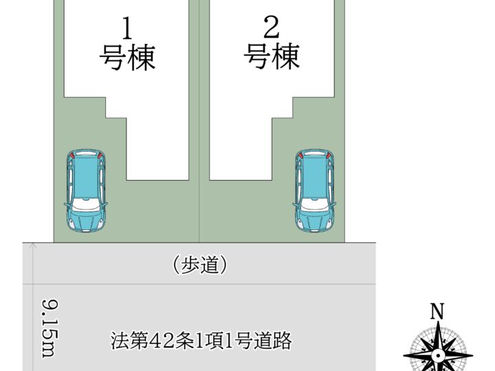 奈良市南永井町22-2期1・2号棟：新築戸建