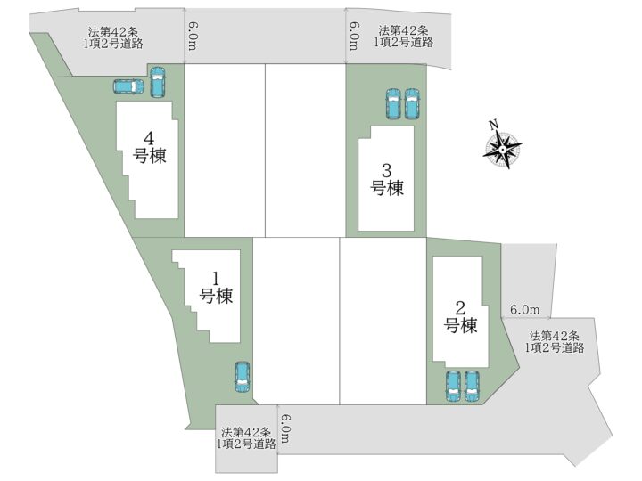 奈良市中山町23-1期1～4号棟：新築戸建