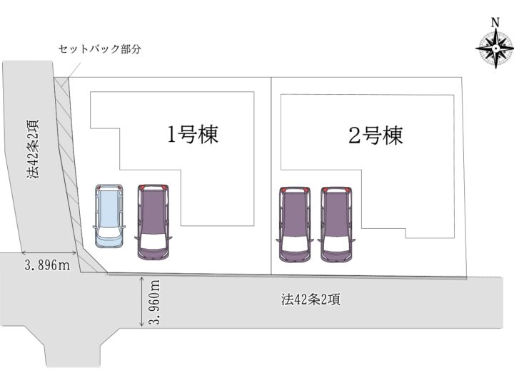 天理市川原城町3期1・2号棟：新築戸建