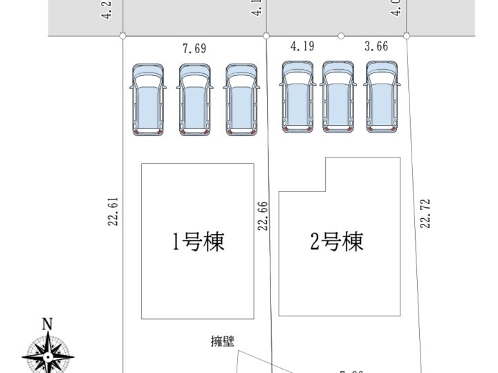 天理市別所町1・2号棟：新築戸建