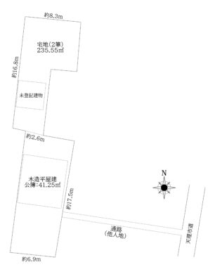 天理市柳本町：中古戸建（弊社媒介物件） 間取り図