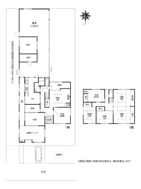 天理市櫟本町：中古戸建 間取り図