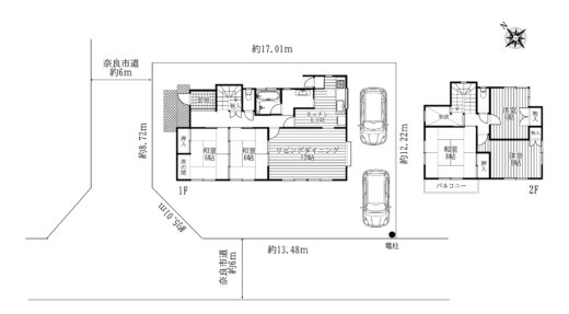 奈良市都祁こぶしが丘：中古戸建 間取り図