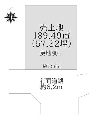 天理市東井戸堂町：土地 間取り図