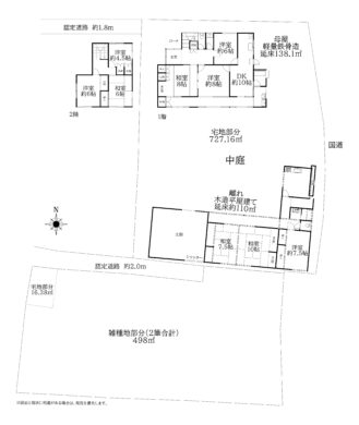 天理市武蔵町:中古戸建て 間取り図
