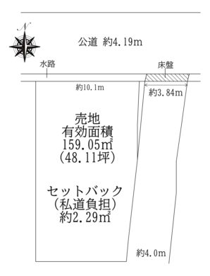 天理市柳本町：土地 間取り図