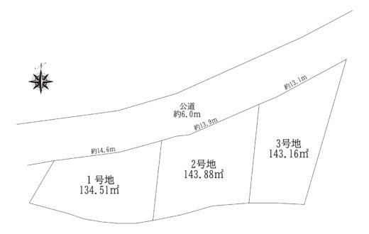 天理市櫟本町：土地 間取り図