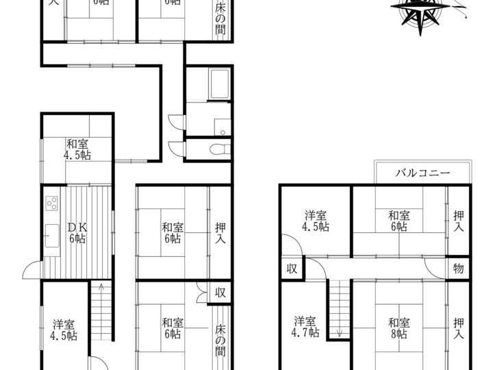 天理市長柄町：中古戸建て