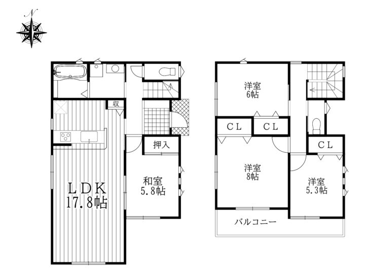 天理市指柳町第３：新築戸建て